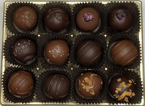 Black Raven Assorted Beer Truffles Box of 12